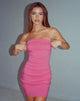immagine del vestito a fascia Siria in rosa neon