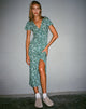 Immagine di Larin Midi Dress in verde campo floreale
