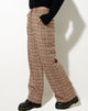 Immagine di Abba Pantaloni in Check Brown