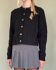 Immagine di Abelia, cardigan in maglia a cavi in nero