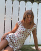 Immagine di Aca Bardot Mini Dress in White Rose Polka