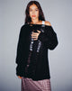 immagine di Akohara Laddered Knitted Top in nero