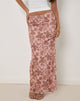 Immagine di Alfreda Maxi Gonna con Stampa Floreale Neutra