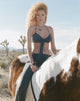 Immagine di Alohi Tie Bralette in Cupro Ocean Storm