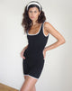 immagine di Amira Unitard in nero con bordino bianco
