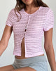 Immagine di Anara Top in rosa stropicciato