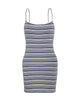 Immagine di Anzhelina Mini Dress Strappy in Multi Blue Stripe