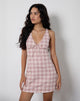 Immagine di Asatari Mini Dress in Basic Tartan Pink