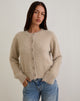 Immagine di Audrina Cardigan in maglia morbida Beige