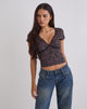 Immagine di Asani Top in rosa scuro nero