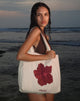 Immagine di Barbara Tote Bag in Hibiscus Avorio