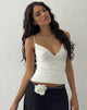 Immagine di Bea Cross Front Top in Avorio Soft Touch