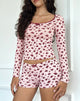 Immagine di Ritulia Pyjamer Shorts in fantasia floreale rosa
