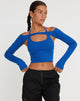 immagine di Brandy Crop Top in cobalto