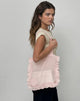 Immagine di Brinana Tote Bag in chiffon testurizzato rosa