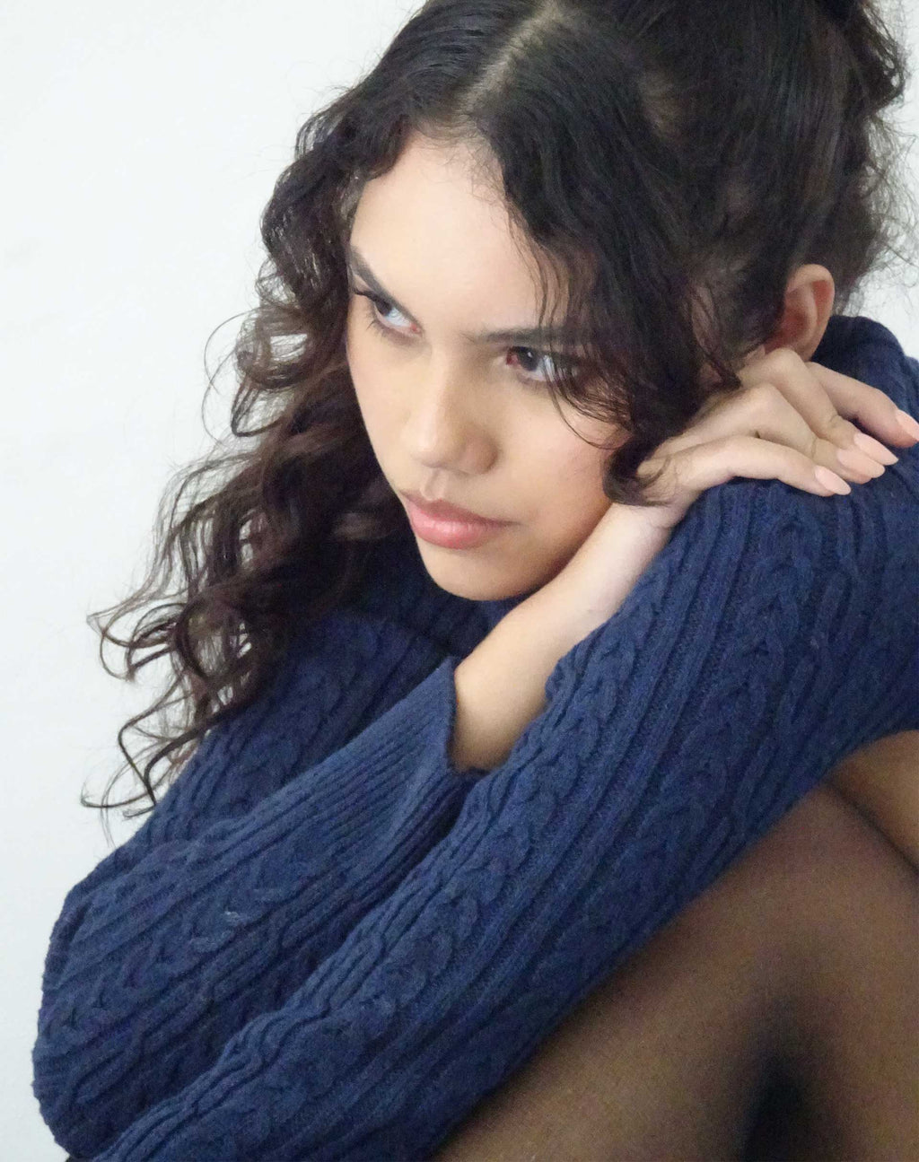 Canita Arinah - Top a maniche lunghe in blu navy