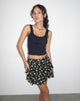 Immagine di Lowisa Frill Mini Gonna in Buttercup Nero Giallo