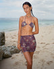 immagine di Takel Mini Skirt in Botanical Animal Brown