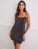 Immagine di Cheria Mini Dress in Shimmer Plisse Brown