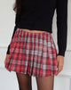 Immagine di Cida Minigonna a pieghe piccole in rosso Check