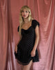 Immagine di Clara Mini Dress in Chiffon Nero Polka