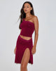 Immagine di Laudine Midi Skirt in Borgogna