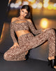 Immagine di MOTEL X IRIS Corinna - Top a manica lunga in tessuto a righe animalier
