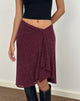 Immagine di Esmeray Gonna midi in Leopardo floccato Plum