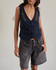 Immagine di Cyna Button Through Vest in Tapshoe con ricamo a rose