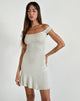 Immagine di Cynthia Mini Dress in Shimmer Rib Avorio