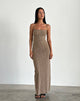 Immagine di Darsih Maxi Abito in Daisy Flock Marrone chiaro