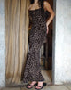 immagine di Darsih Maxi Dress in floccato Rar Leopard