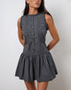 Immagine di Dayara Mini Dress in Popeline Grigio antracite