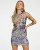 immagine di Diraya Cutout Dress in Rave Optic