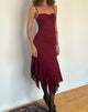 Immagine di Drusilla Midi Dress in pizzo rosa Borgogna
