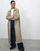 immagine di Assa Trench Coat Tan con fodera a righe