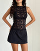 Immagine di Dudley Top in pizzo regale nero