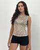 Immagine della canottiera Dudley in maglia di paillettes oro