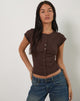 Immagine di Elmira Top in maglia Cioccolato amaro
