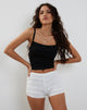 Immagine di Ena Frilly Bloomer Shorts in avorio
