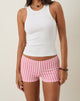 Immagine di Eunia Micro Shorts in Candy Stripe Pink