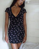 immagine di Evilia Mini Dress in Mesh Ditsy Ribbon Dusty Pink Flock