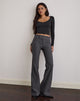 Immagine del pantalone Falita in pelle sartoriale Charcoal