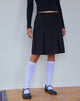 Immagine di Fermi Gonna midi a pieghe in nero sartoriale