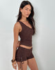Immagine di Shrine Short in Stretch Broderie Brown