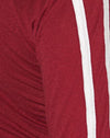 Rosso con profili bianchi