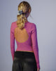 Immagine di Gelbon Open Back Long Sleeve Top in Cashmere Pink