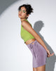 Immagine di MOTEL X OLIVIA NEILL Mini gonna Midang in crepe Lavanda