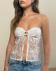 Immagine di Gretali Top in Fresia Broderie Avorio