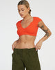 immagine di Guanna Crop Top in rosso